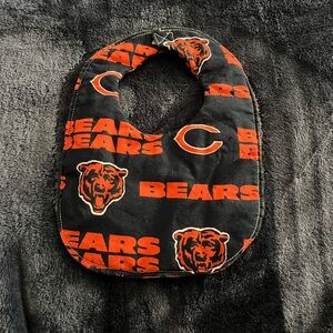 Chicago Bears Baby Bib - navy and Orange NEW